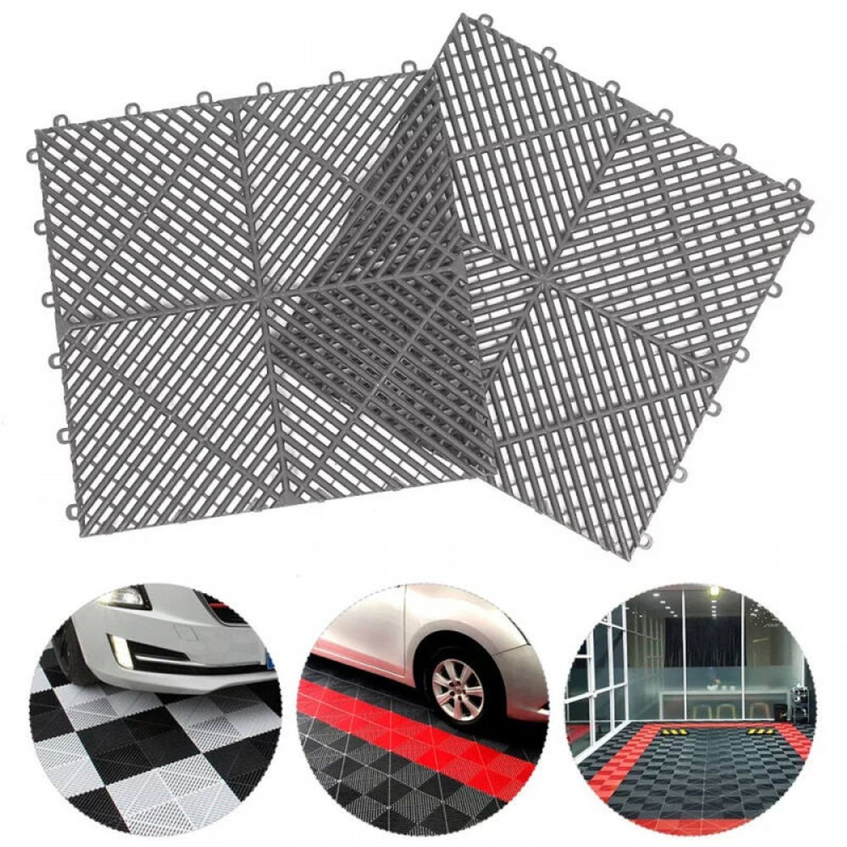 Interlocking Garage Floor Tiles 40x40x1.8 cm Deck Tile gallery detail image