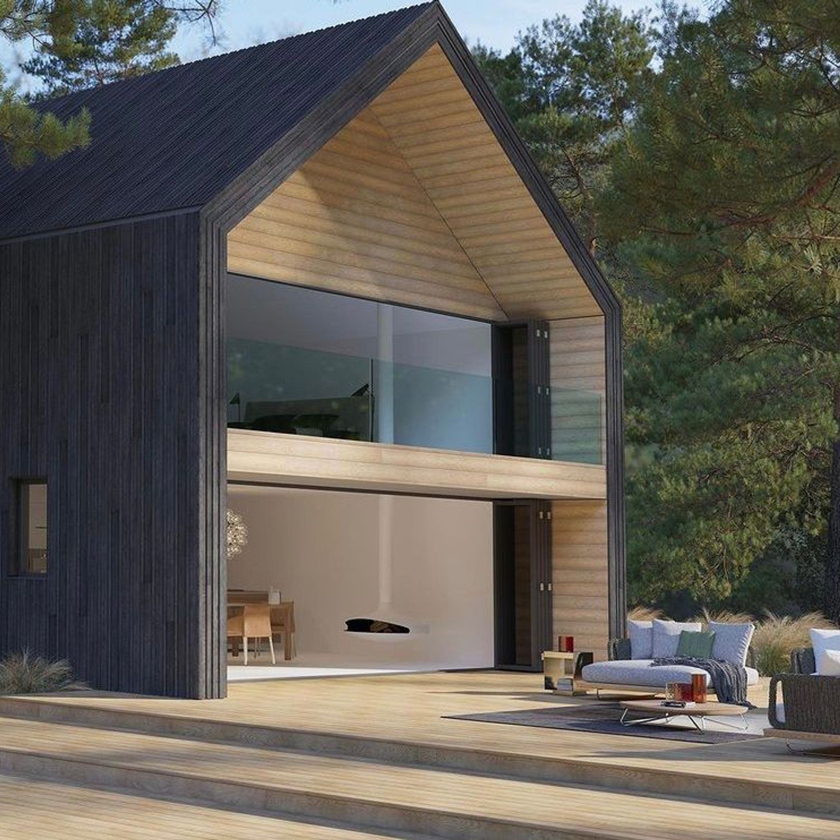 Millboard Envello Board & Batten Cladding | Burnt Cedar gallery detail image