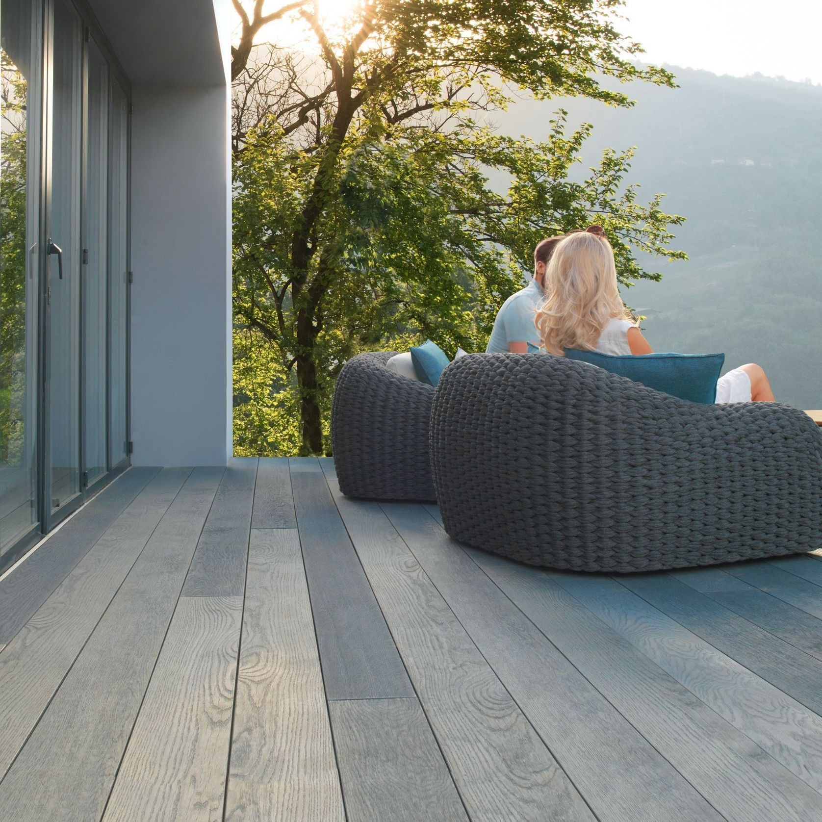 Millboard Brushed Basalt Decking gallery detail image