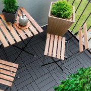 DIY Decking Tiles Black 300*300*20 - Pack of 10 gallery detail image