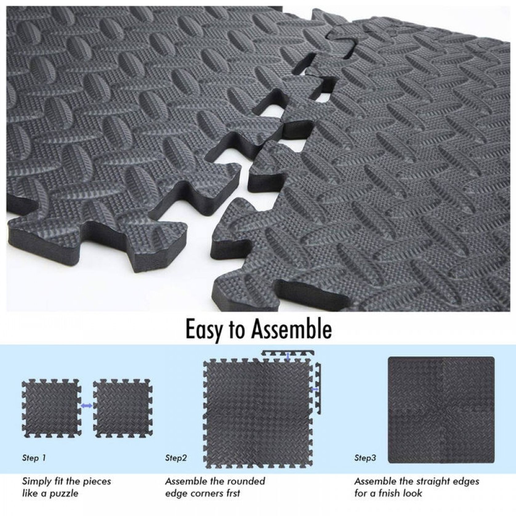 Foam Tiles Protective Flooring Gym Mat - 12Tiles gallery detail image
