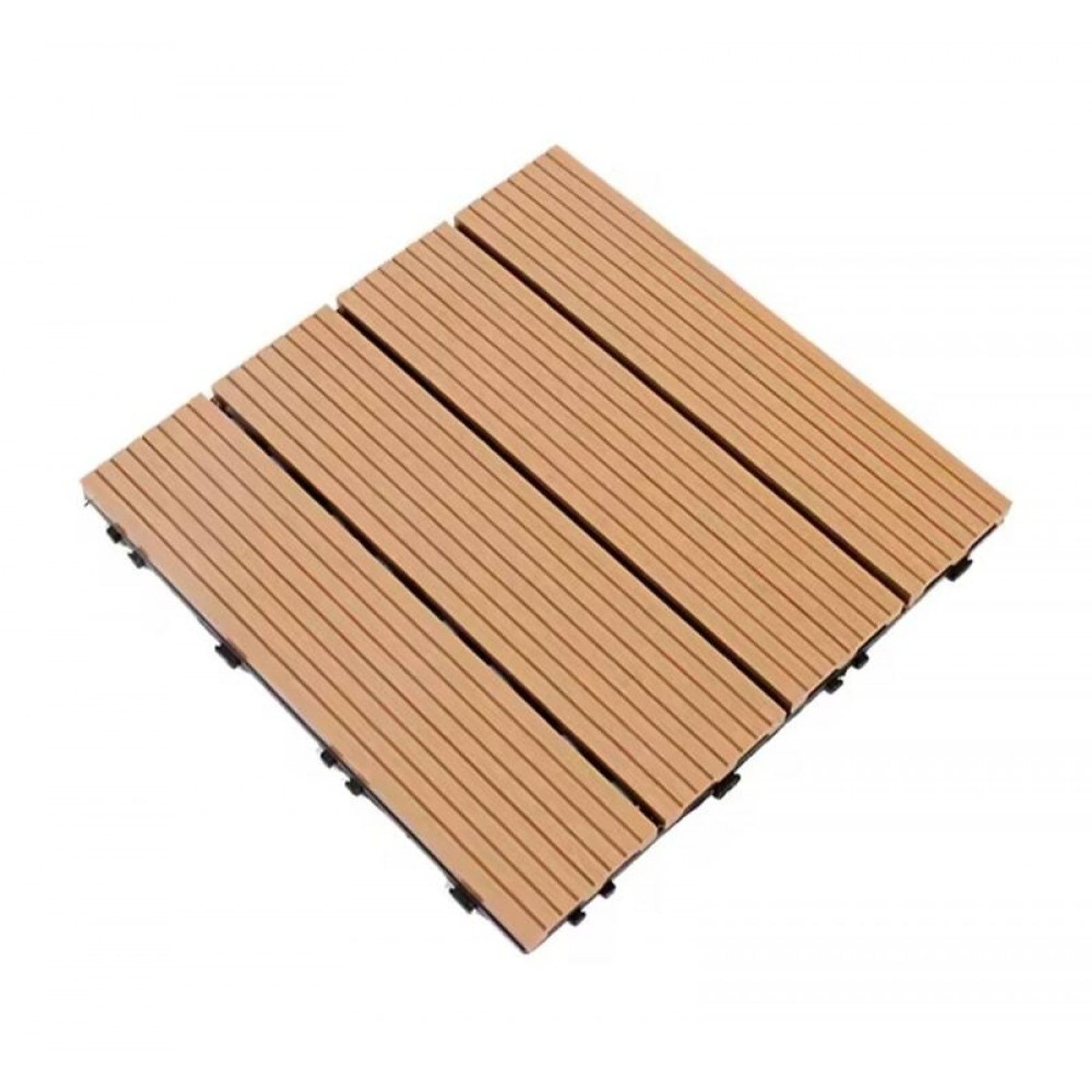 DIY Decking Tiles Teak 300*300*20 - Pack of 10 gallery detail image