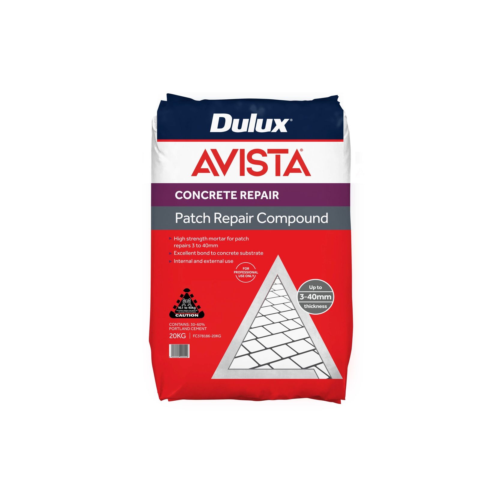 Dulux Avista Patch Repair Compound 3-40mm gallery detail image