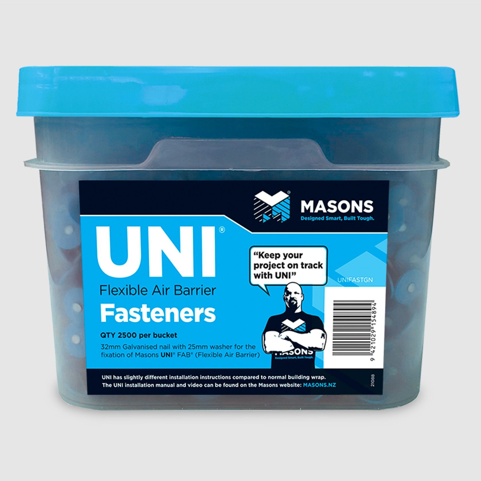 UNI Fasteners Galv Nail and Washer gallery detail image