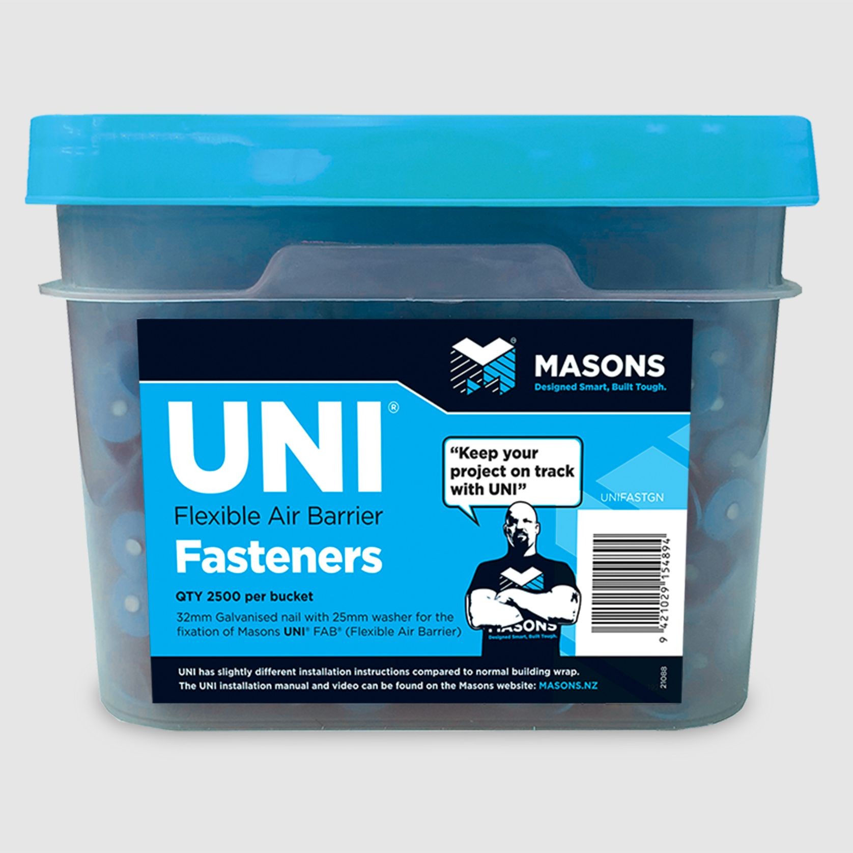 Masons UNI Fasteners Galv Nail and Washers gallery detail image