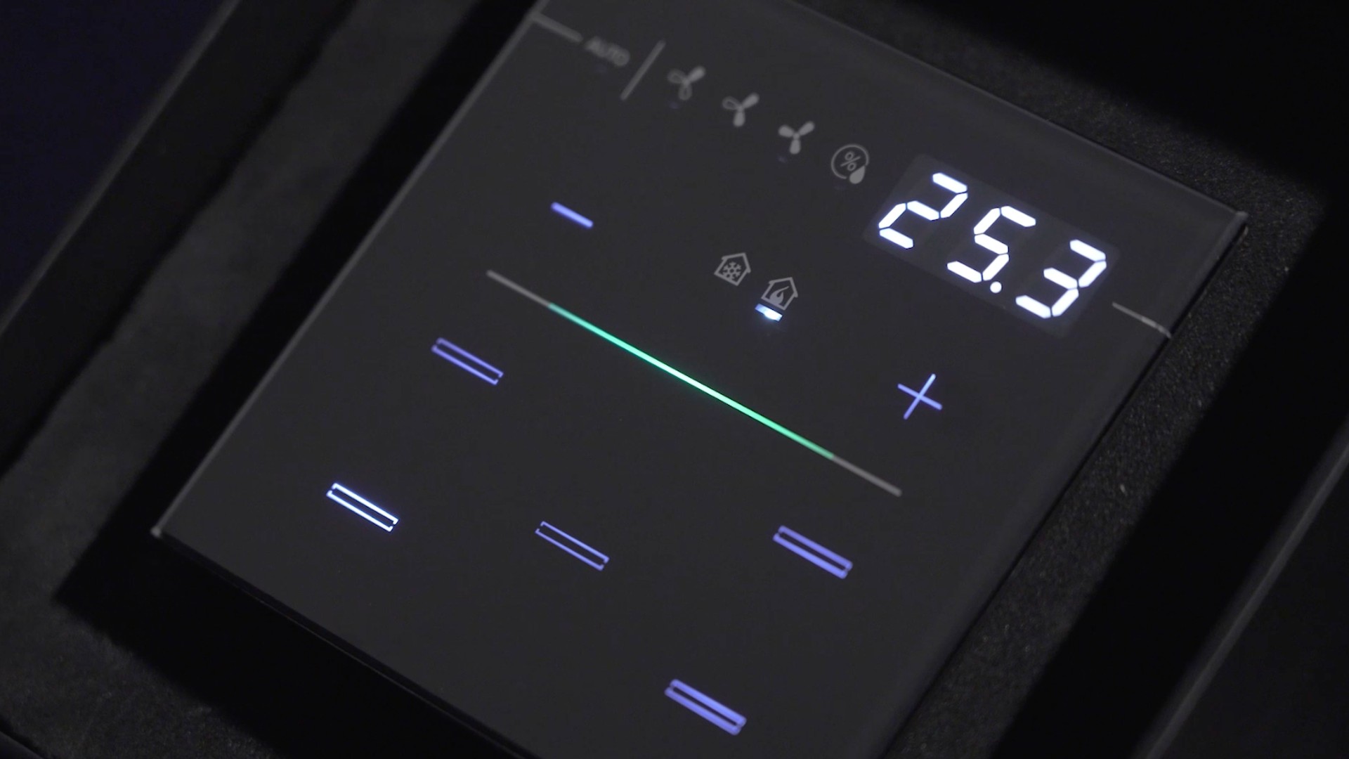 KNX Capacitive Thermostat Residential gallery detail image