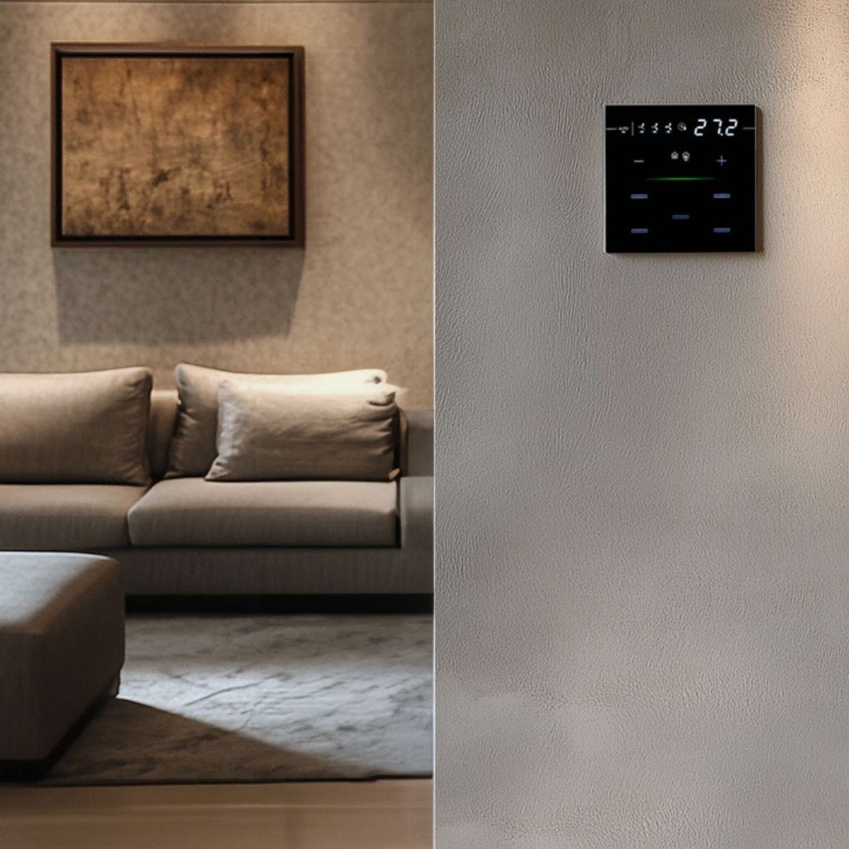 KNX Capacitive Thermostat Residential gallery detail image