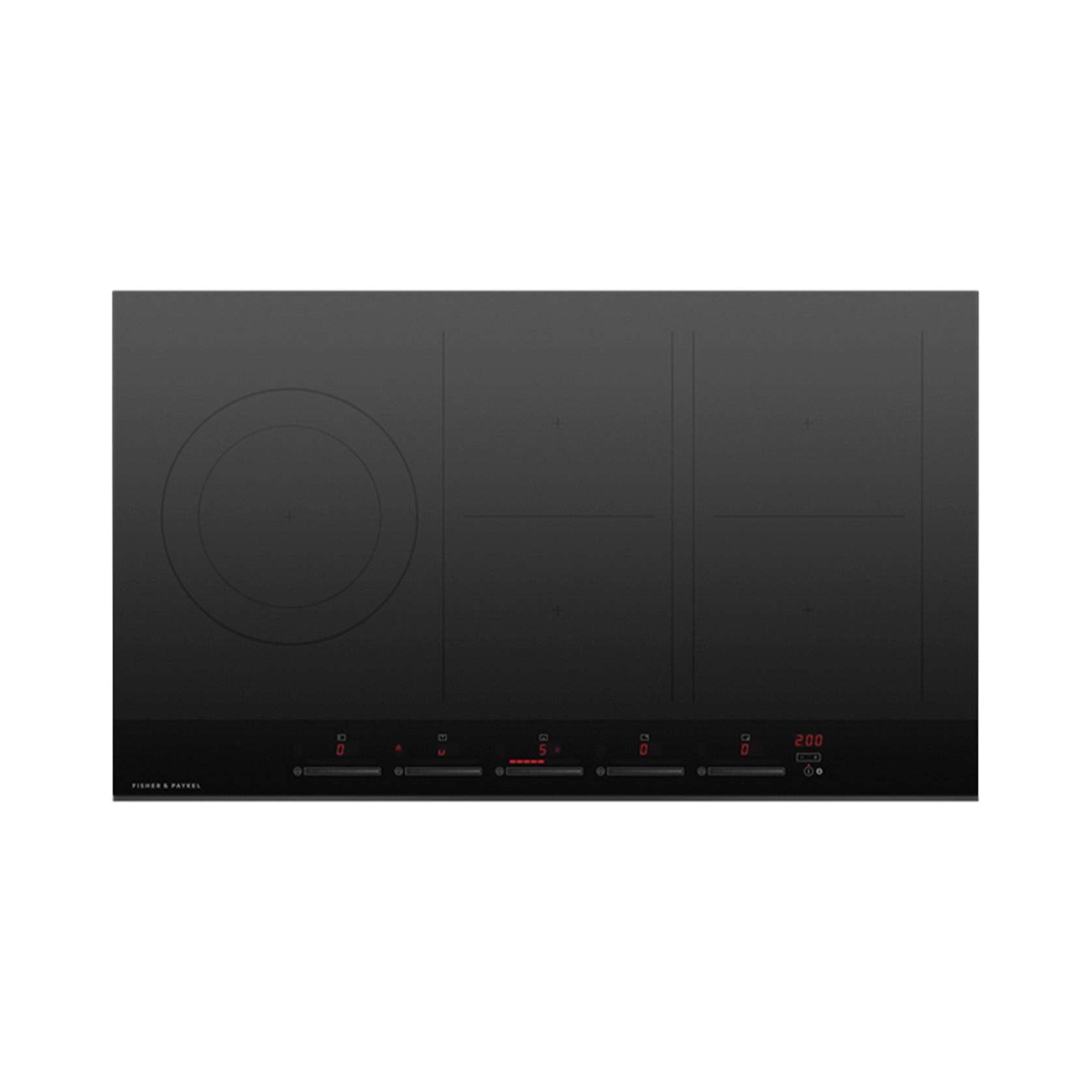 F&P Induction Cooktop, 90cm, 5 Zones W/ SmartZone gallery detail image