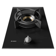 33cm 1 Burner Glass Volcano Gas Cooktop - Black gallery detail image
