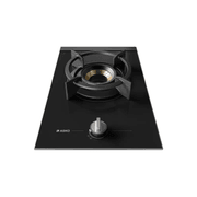 33cm 1 Burner Glass Volcano Gas Cooktop - Black gallery detail image
