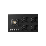 Gas Hob 5 Burner Volcano - Matte Black 90cm gallery detail image