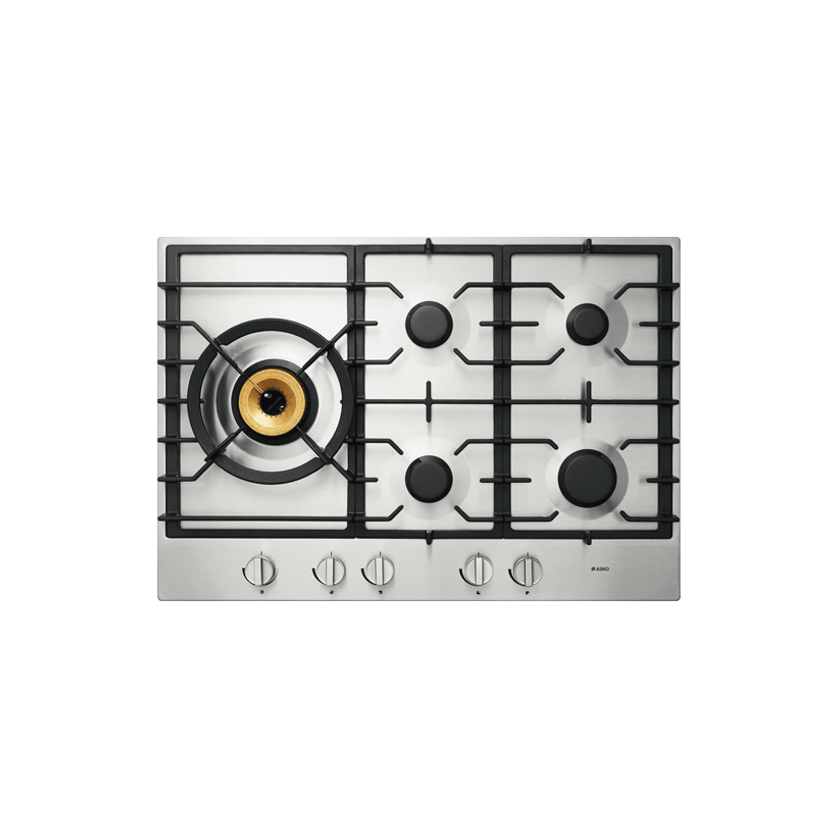 75cm 5 Burner Gas Cooktop - Stainless Steel gallery detail image