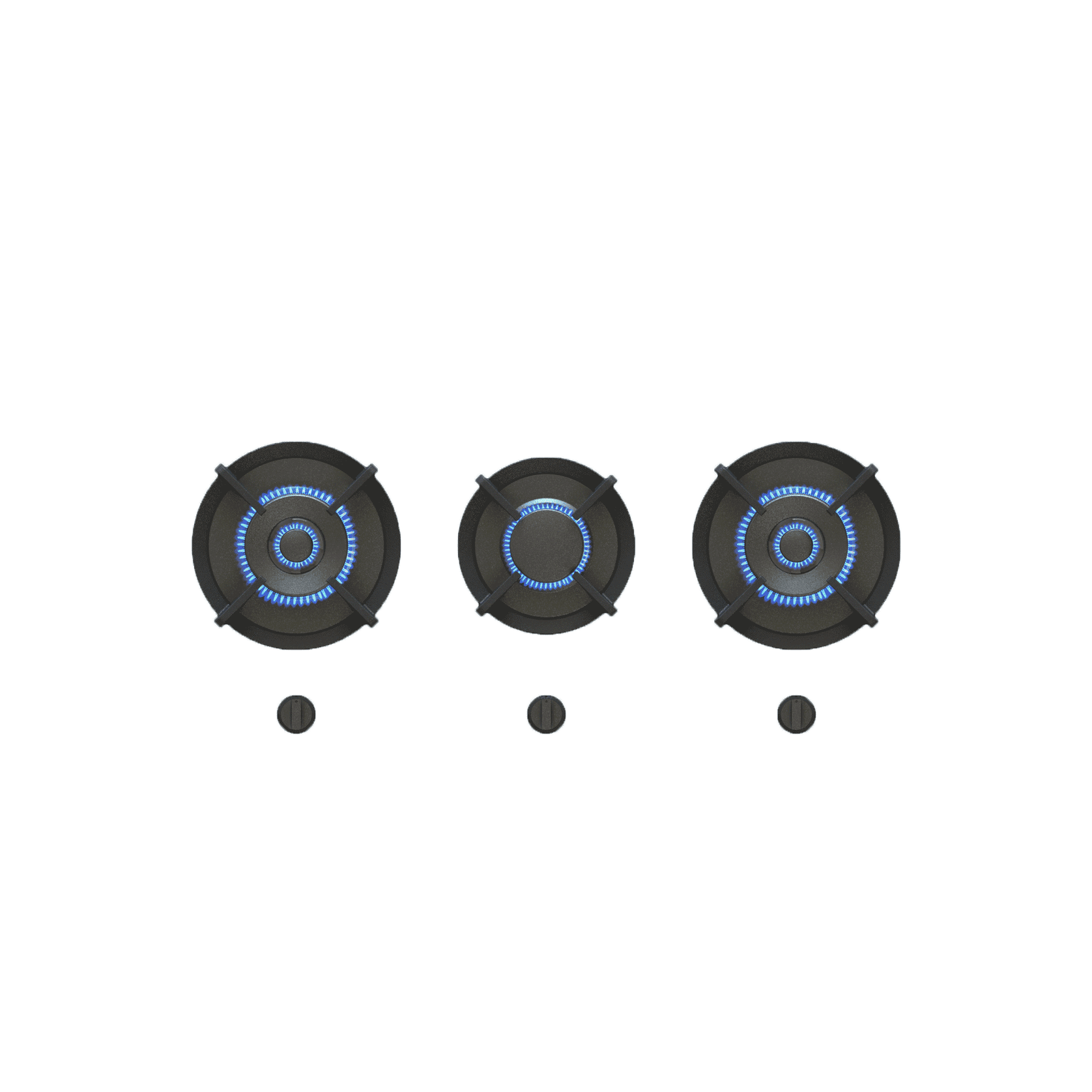 PITT | CUSIN 3 burner gas hob gallery detail image