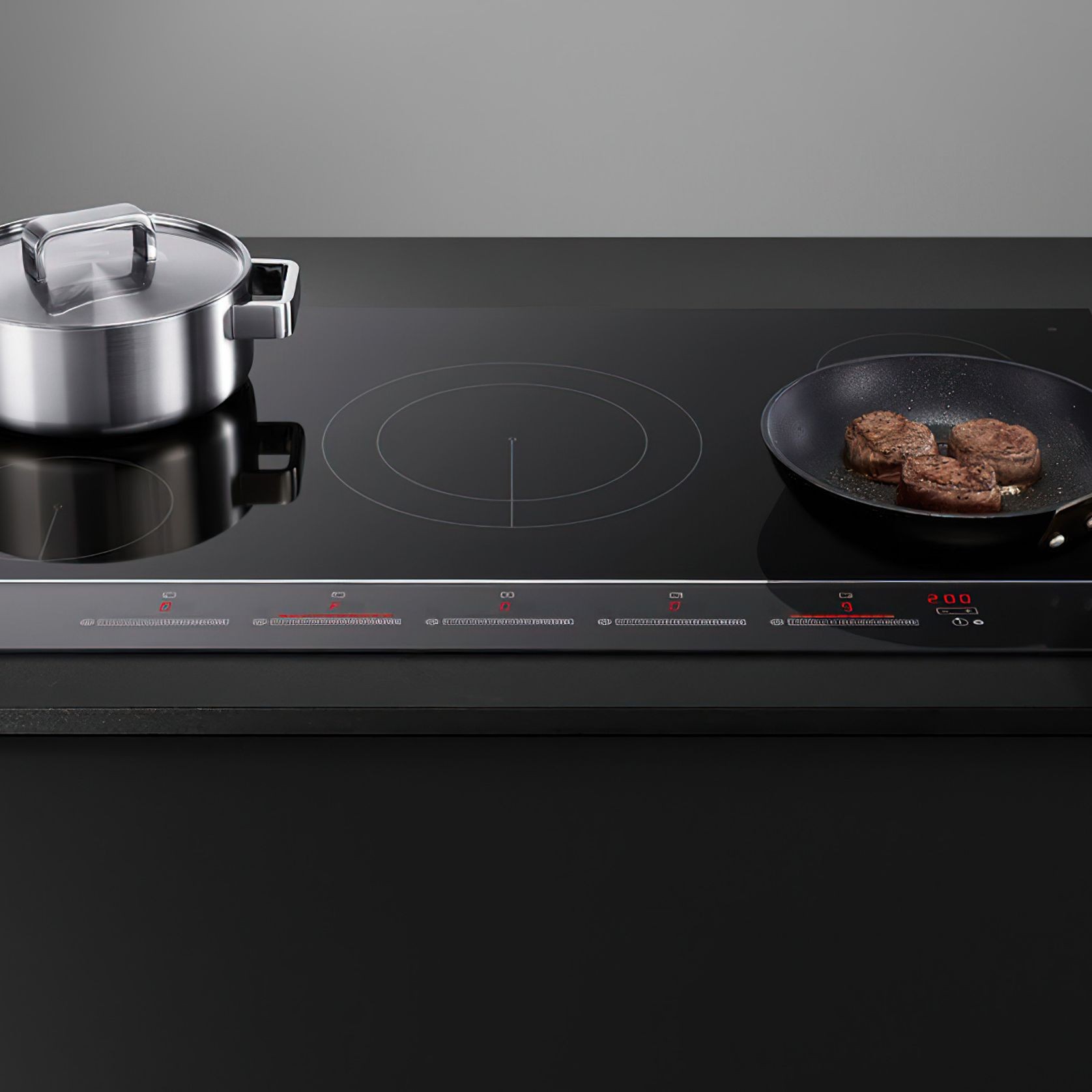 F&P Induction Cooktop, 90cm, 5 Zones W/ SmartZone gallery detail image