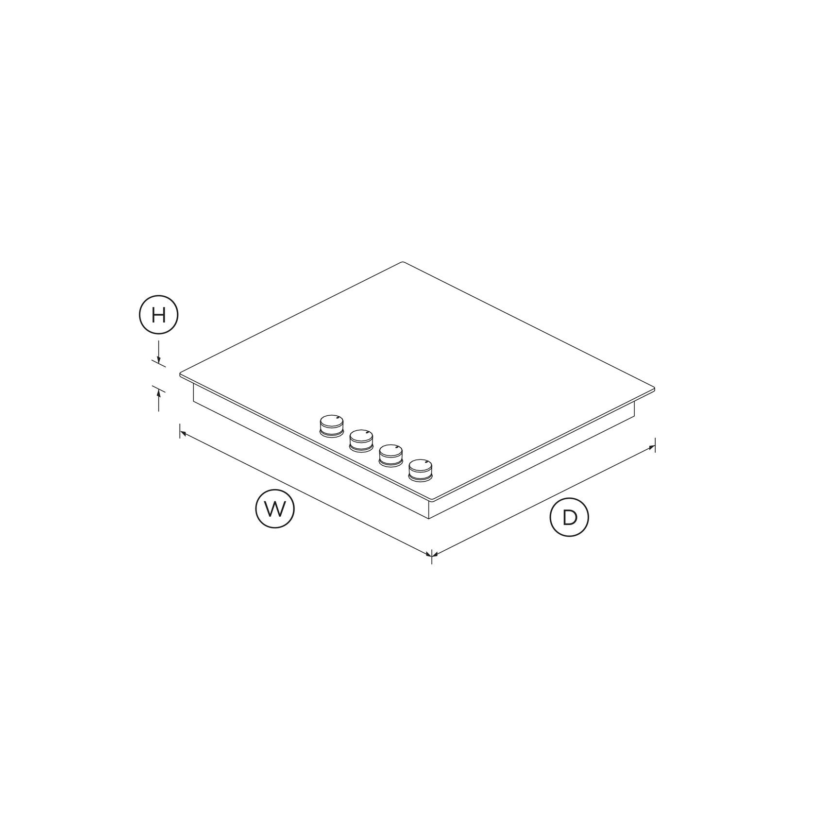 Electric Cooktop, 60cm, Black Glass gallery detail image