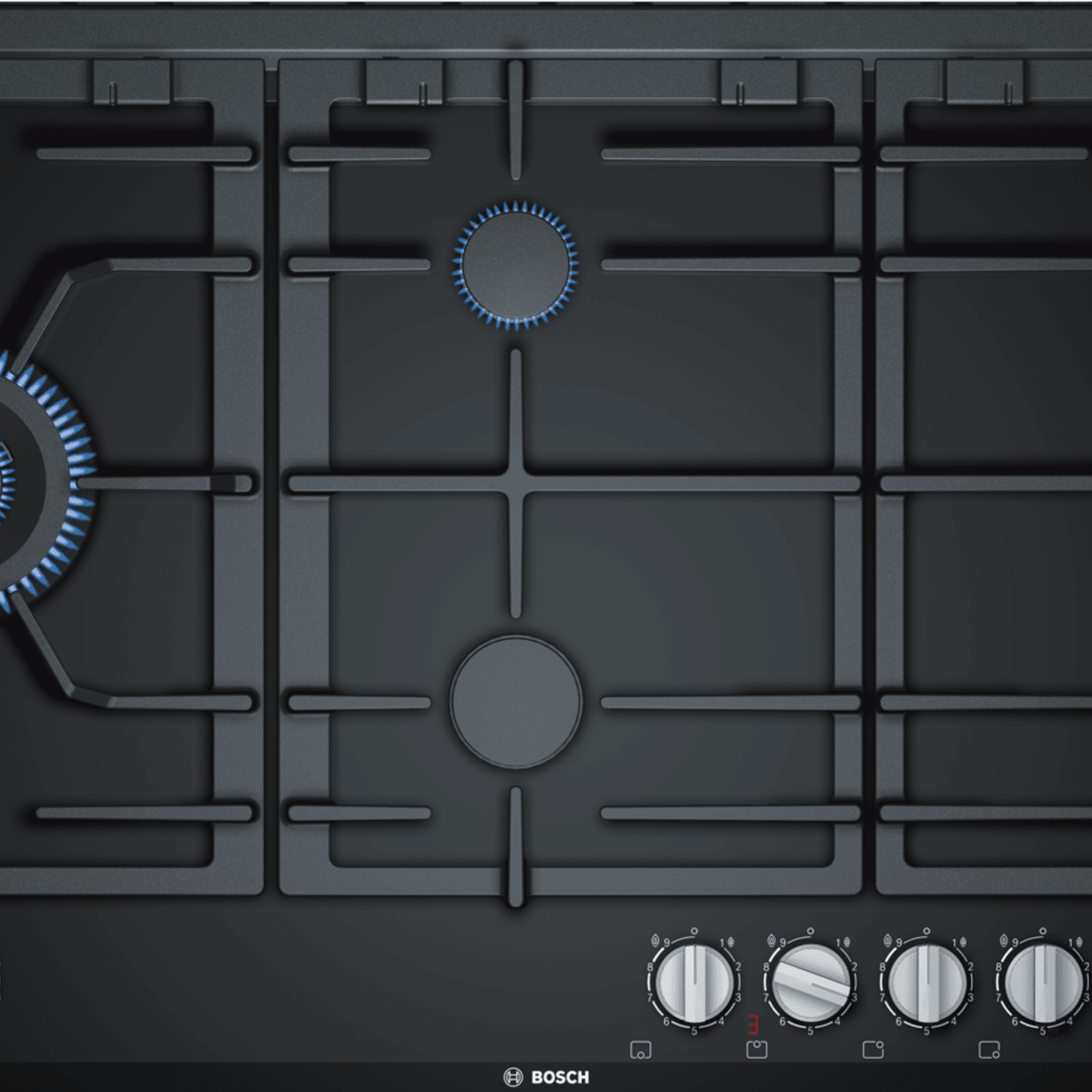 BOSCH Series 8 Gas Cooktop 90 cm Ceramic Black ArchiPro NZ