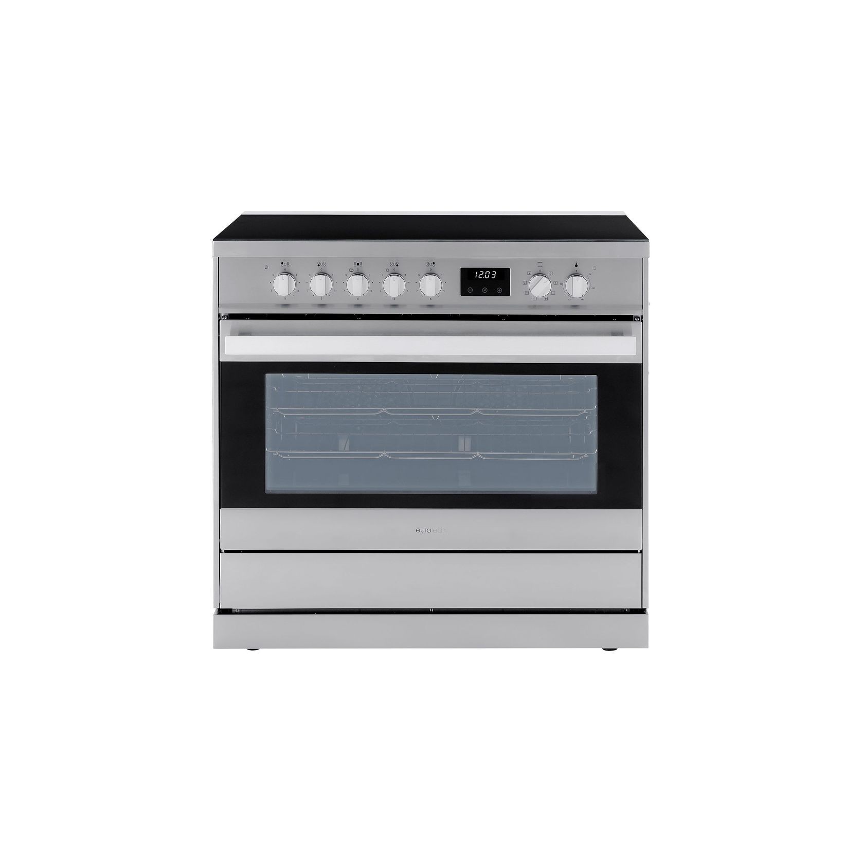Eurotech 90cm Electric Freestanding Cooker - Stainless gallery detail image