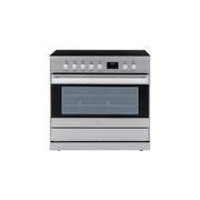 Eurotech 90cm Electric Freestanding Cooker - Stainless gallery detail image