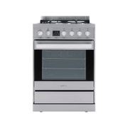 Eurotech 60cm Dual Fuel Freestanding Cooker - Stainless gallery detail image