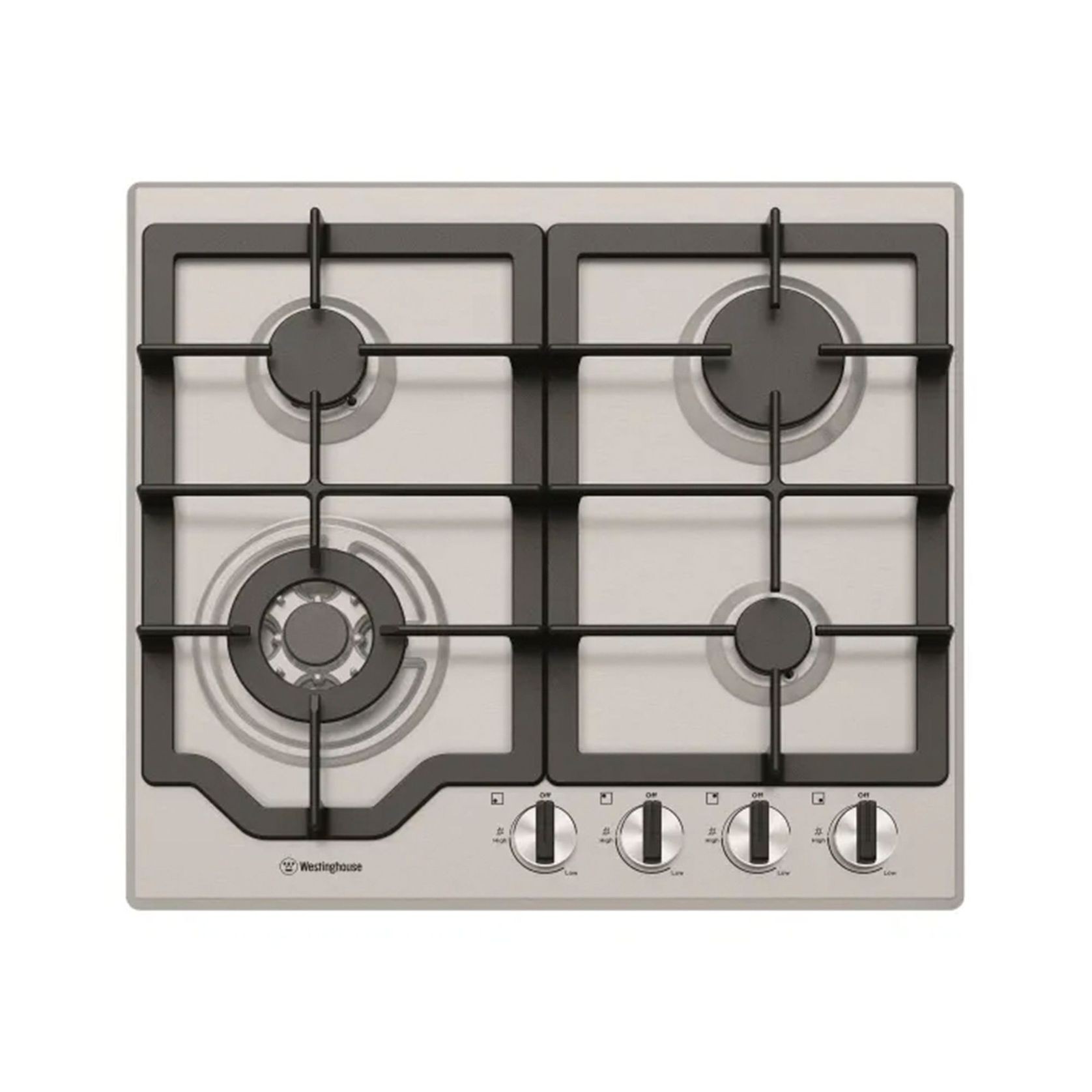 Westinghouse 60cm Stainless Steel Gas Cooktop gallery detail image