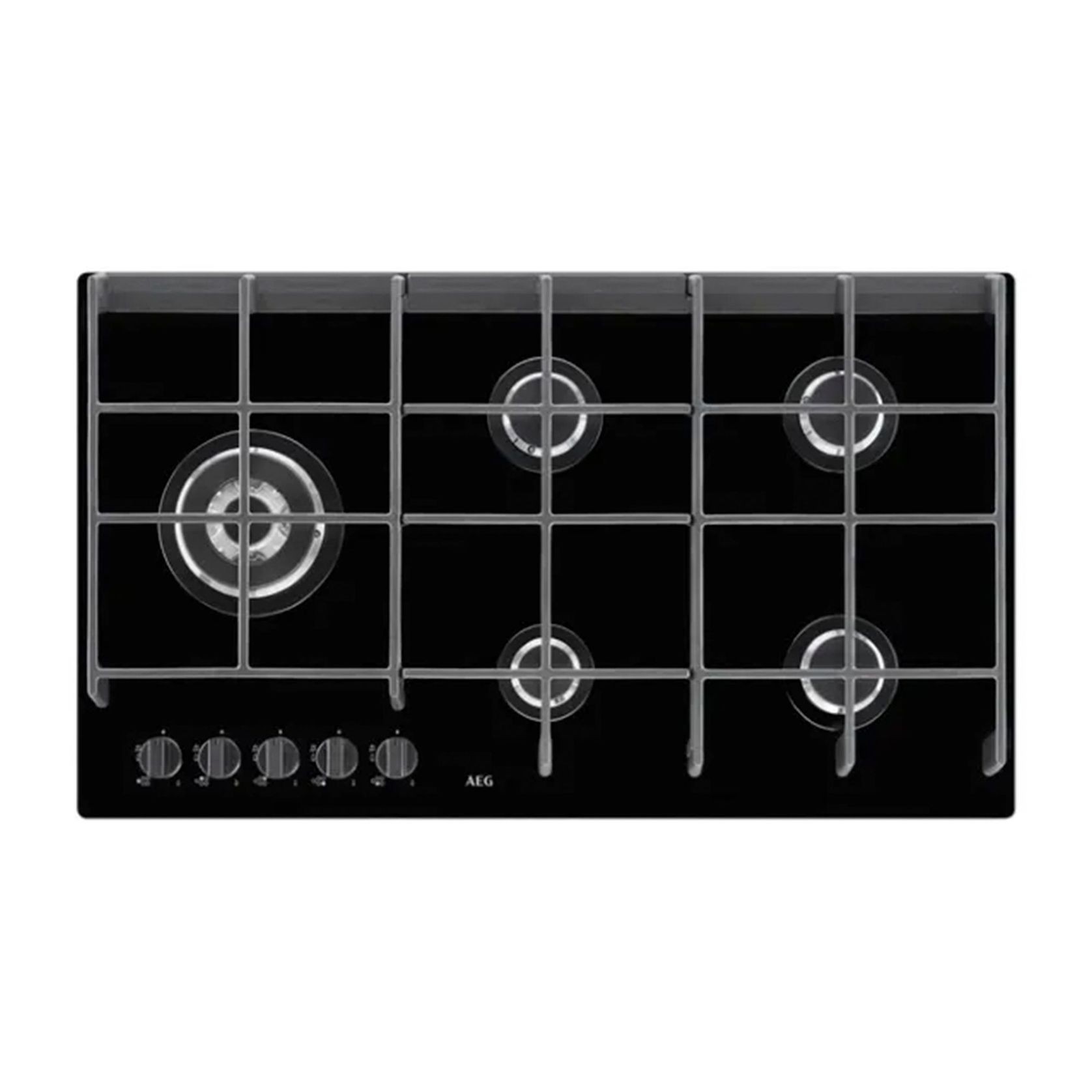AEG 90cm 5 Burner Ceramic Glass Gas Cooktop gallery detail image