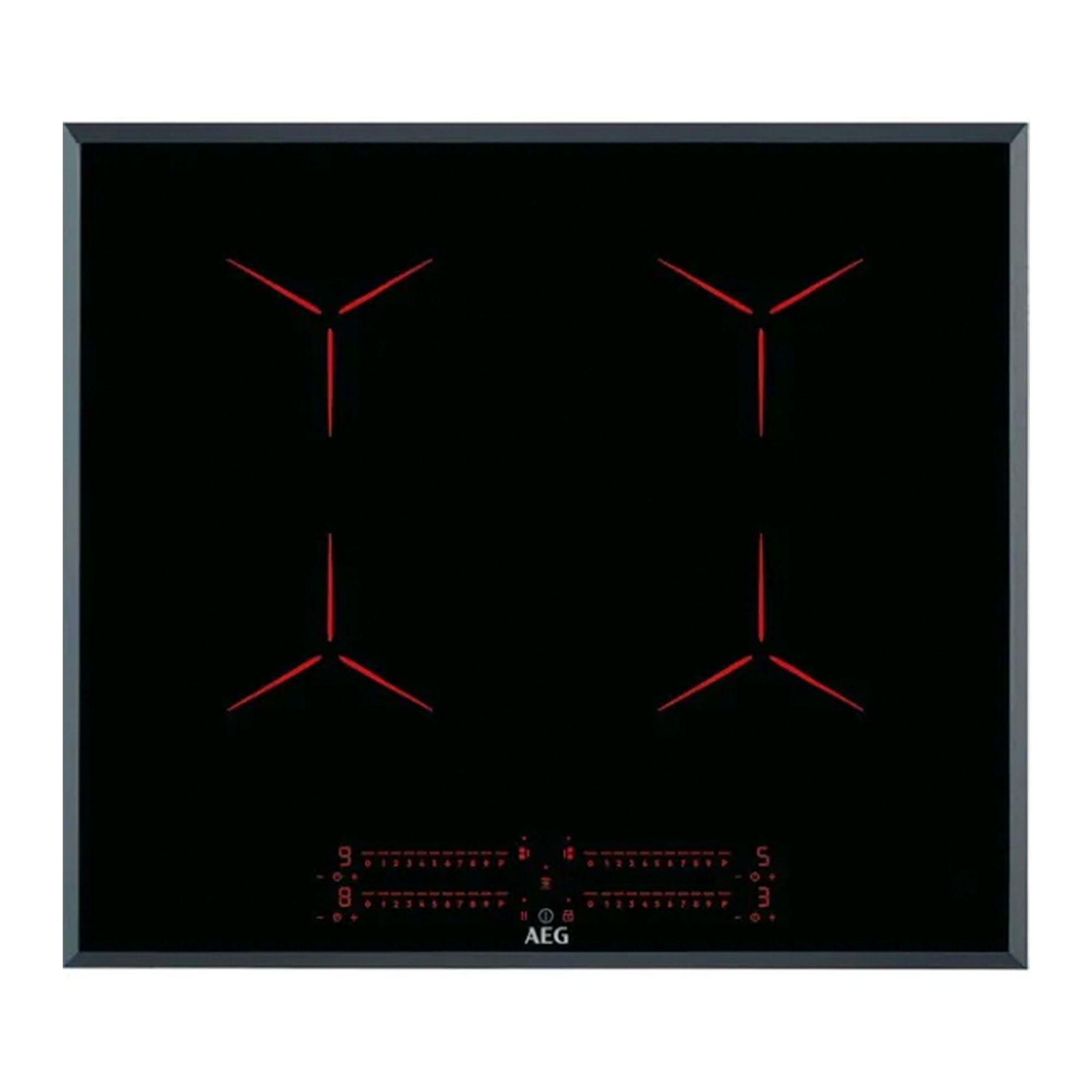 AEG 60cm 4 Zone Induction Cooktop - Pure Black gallery detail image
