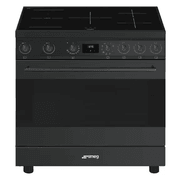 90cm Classic Freestanding Cooker - Black gallery detail image