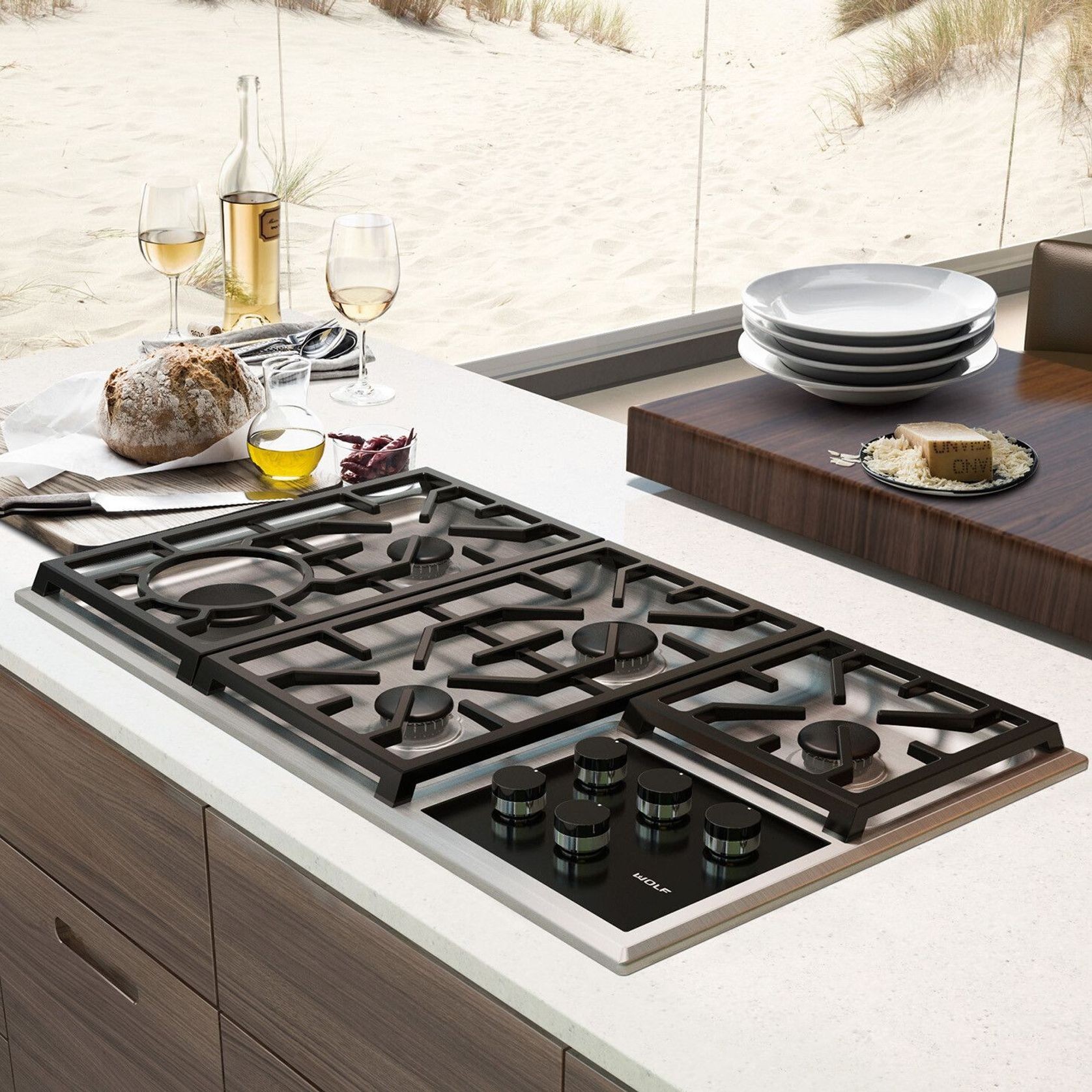 Wolf Transitional Gas Cooktops gallery detail image