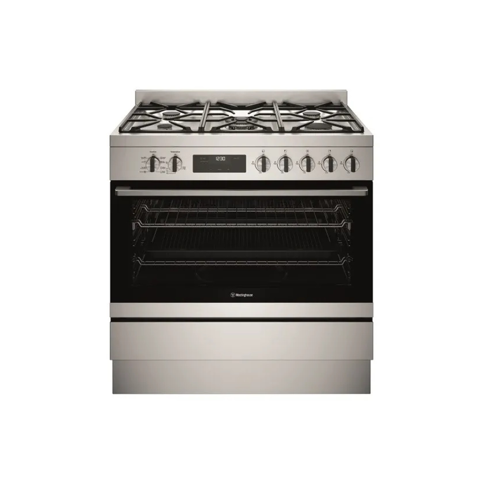 90cm Freestanding Dual Fuel Cooker - Stainless Steel gallery detail image