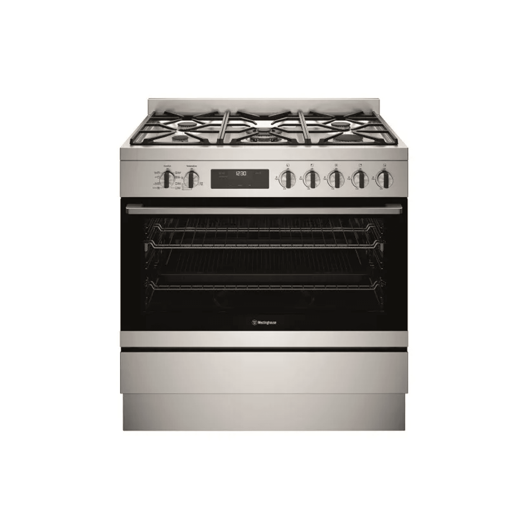 90cm Freestanding Dual Fuel Cooker - Stainless Steel gallery detail image