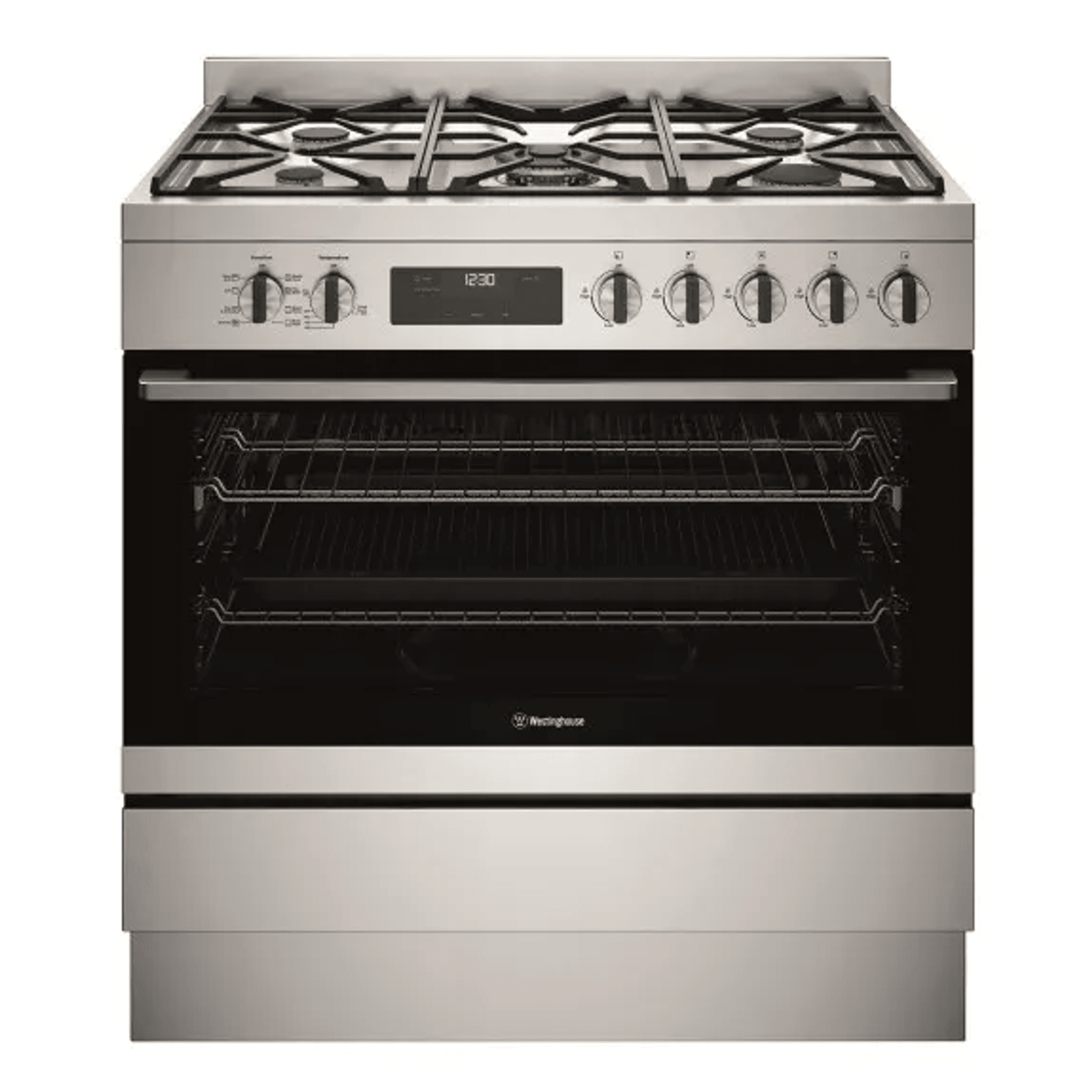 90cm Freestanding Dual Fuel Cooker - Stainless Steel gallery detail image