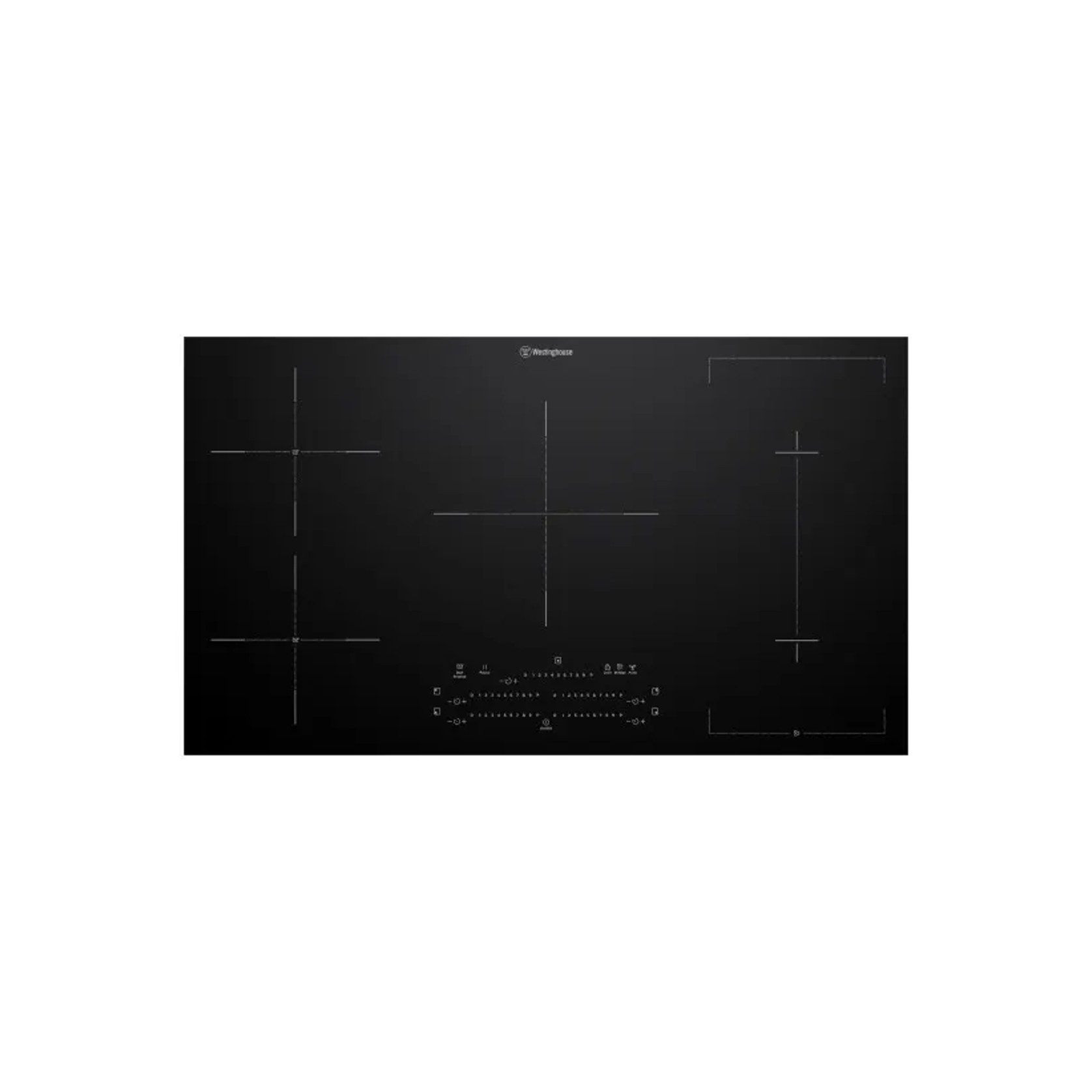 90cm 5 Zone Induction Cootktop - Black gallery detail image