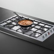 F&P Gas on Steel Cooktop, 90cm, Flush Fit, LPG gallery detail image