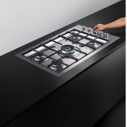 F&P Gas on Steel Cooktop, 90cm, Flush Fit, LPG gallery detail image