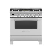 F&P Freestanding Cooker, Dual Fuel, 90cm, 5 Burners gallery detail image