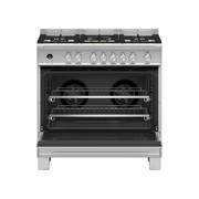 F&P Freestanding Cooker, Dual Fuel, 90cm, 5 Burners gallery detail image