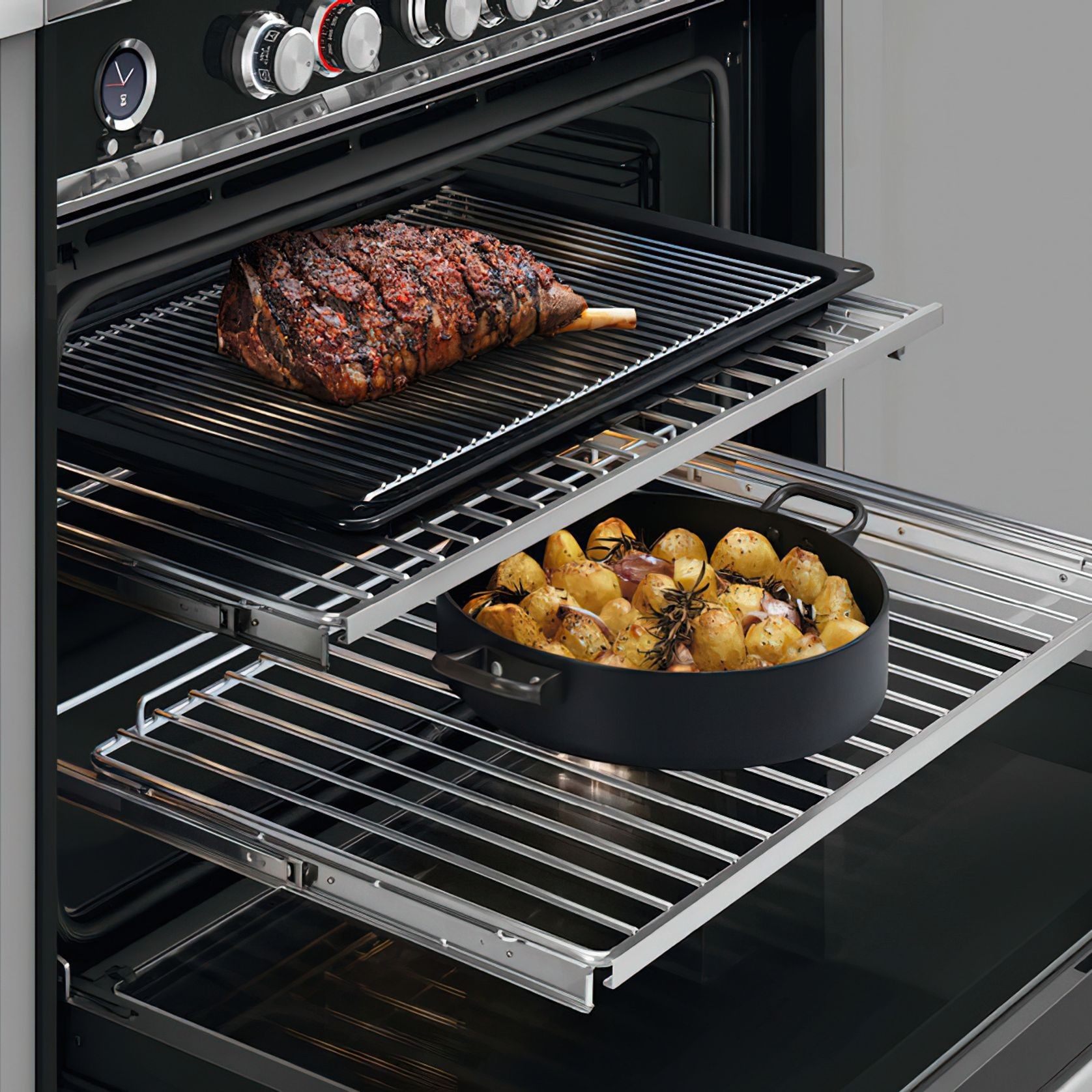 F&P Freestanding Cooker, Induction, 90cm, 5 Zones gallery detail image