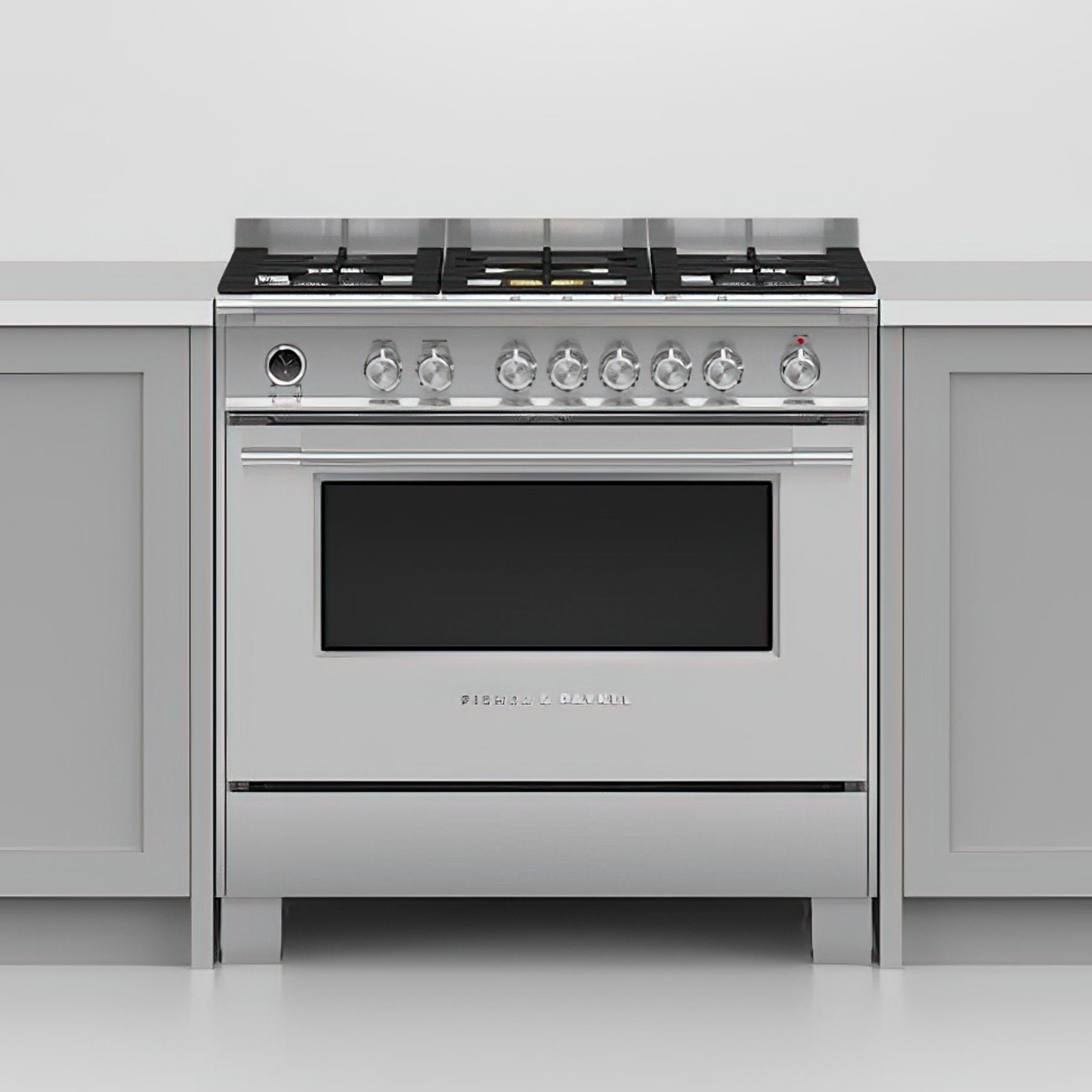 F&P Freestanding Cooker, Dual Fuel, 90cm, 5 Burners gallery detail image