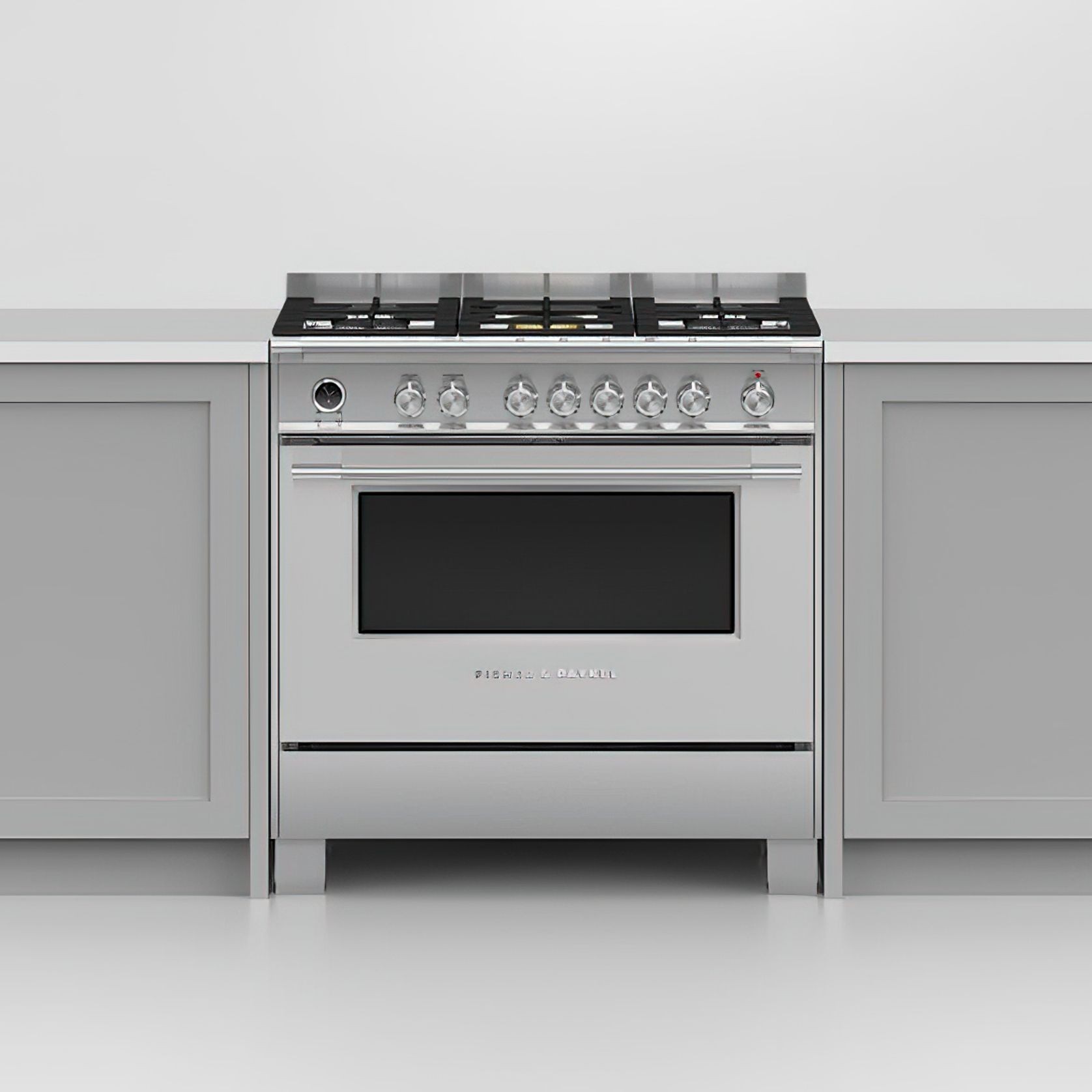 F&P Freestanding Cooker, Dual Fuel, 90cm, 5 Burners gallery detail image