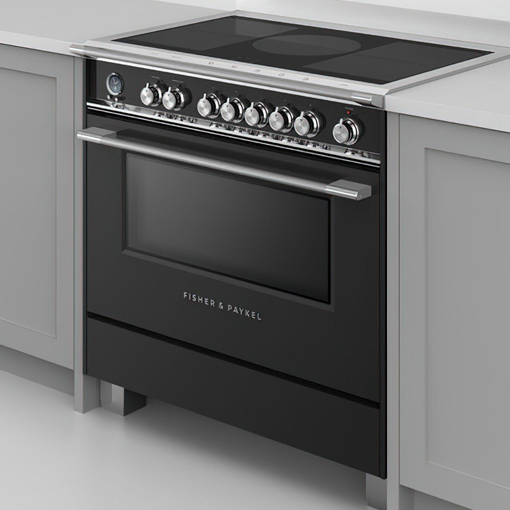 F&P Freestanding Cooker, Induction, 90cm, 5 Zones gallery detail image