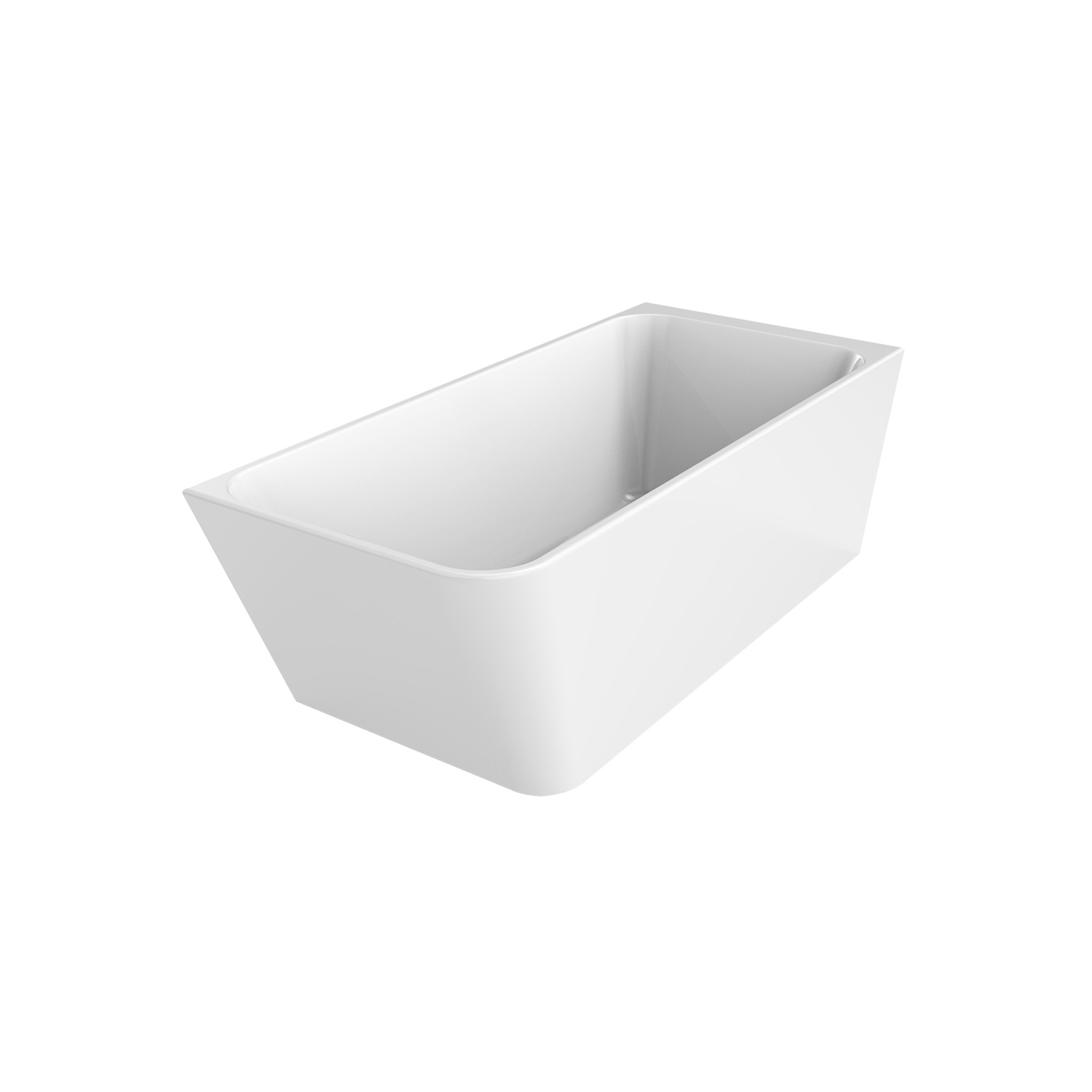 1700mm Tilt Right Hand Corner Bath Gloss White gallery detail image