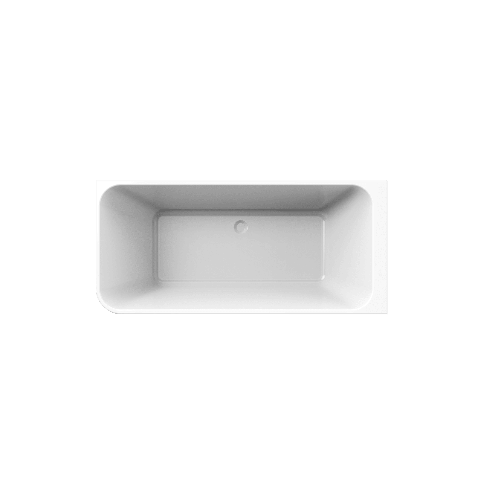 1700mm Tilt Right Hand Corner Bath Gloss White gallery detail image