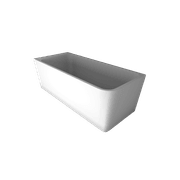 The Smith 1700mm Left Hand Corner Bath Gloss White gallery detail image