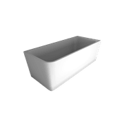 The Smith 1700mm Right Hand Corner Bath Matte White gallery detail image