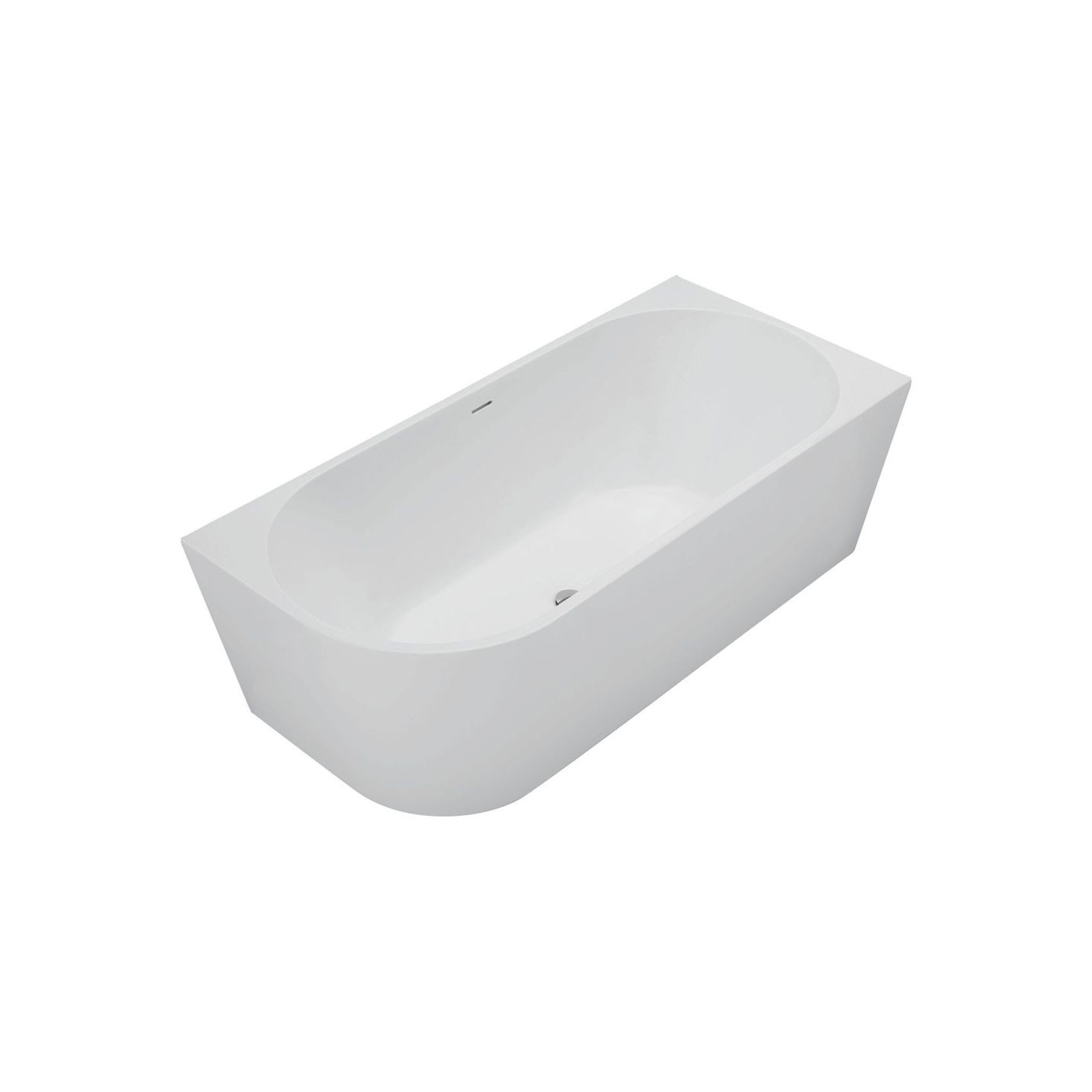 Isabella Acrylic Corner Bath with Overflow gallery detail image