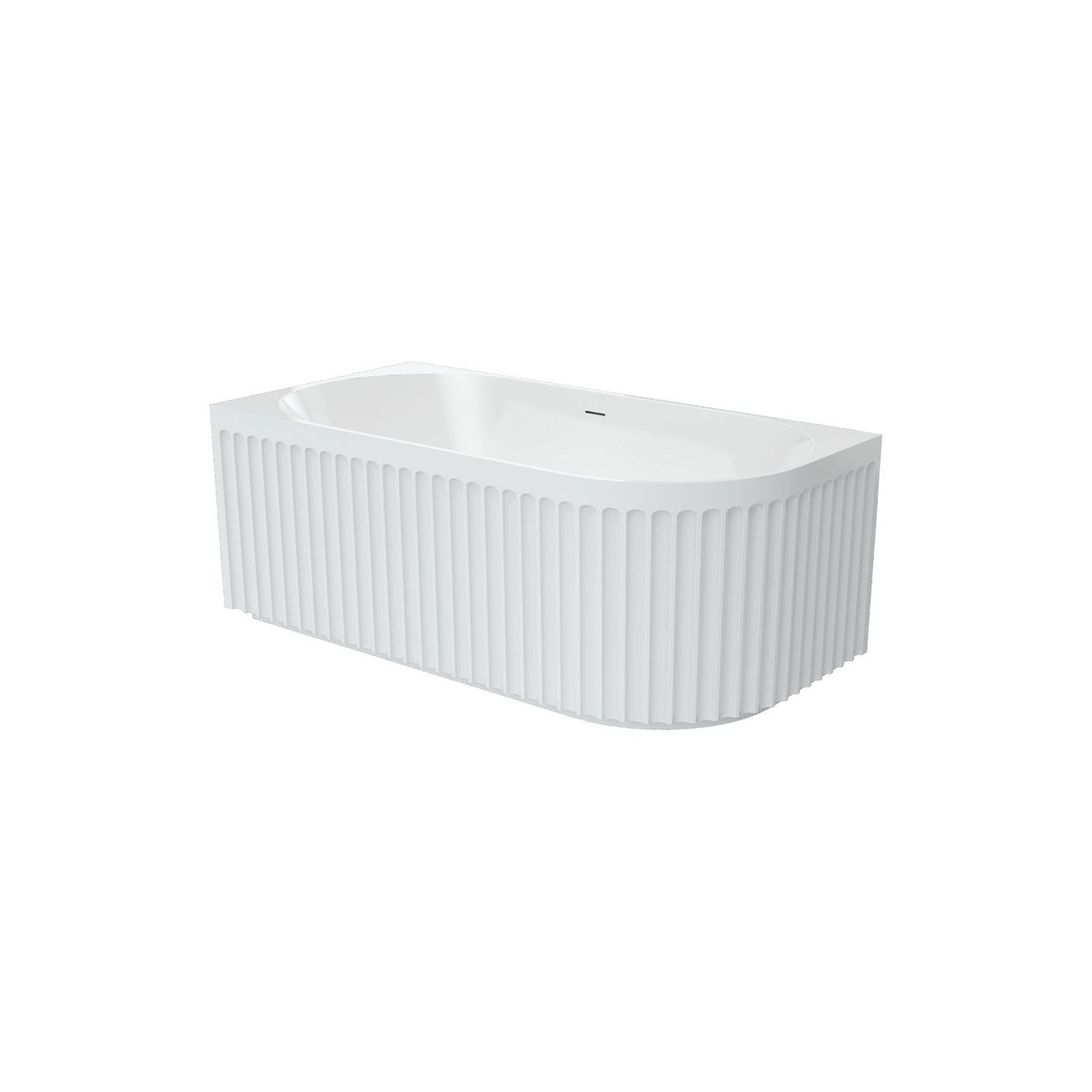 Eleanor Fluted Acrylic Corner Bath, 1500mm gallery detail image