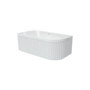 Eleanor Fluted Acrylic Corner Bath, 1500mm gallery detail image