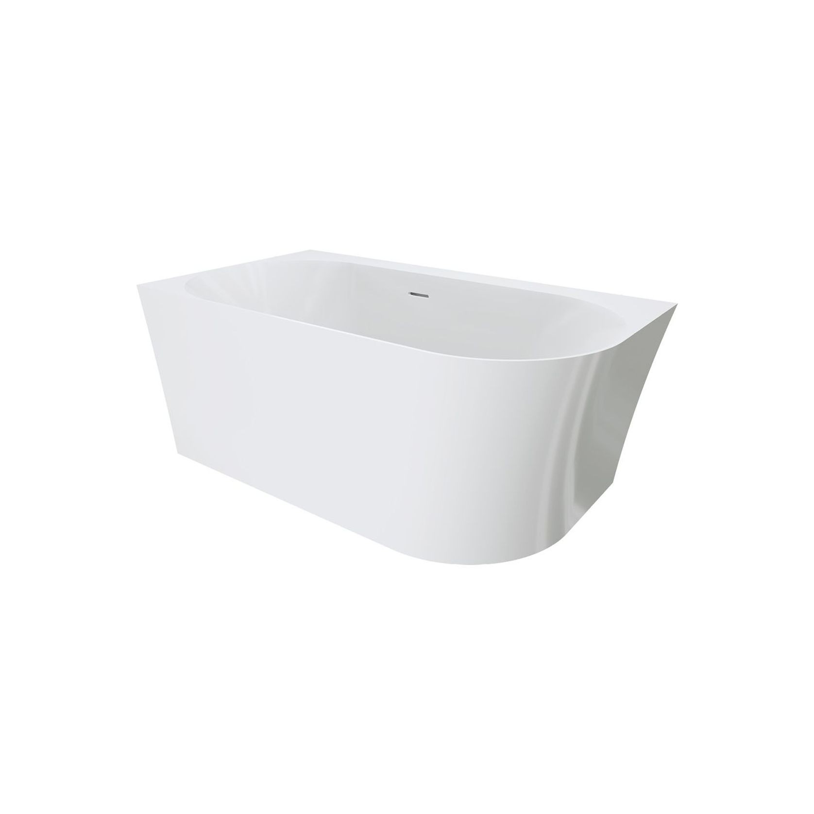 Chloe Acrylic Corner Bath with Overflow, 1400mm gallery detail image