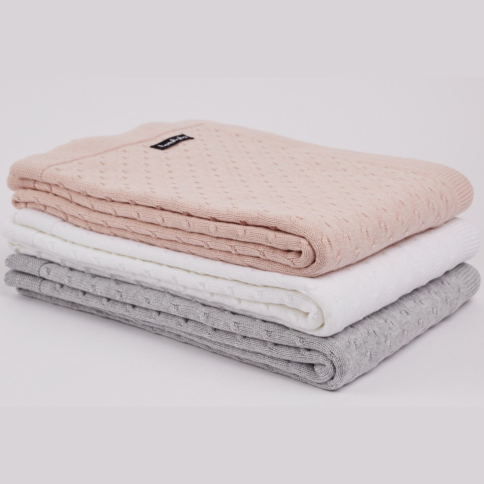 Knot Cotton Baby Cot Blankets gallery detail image