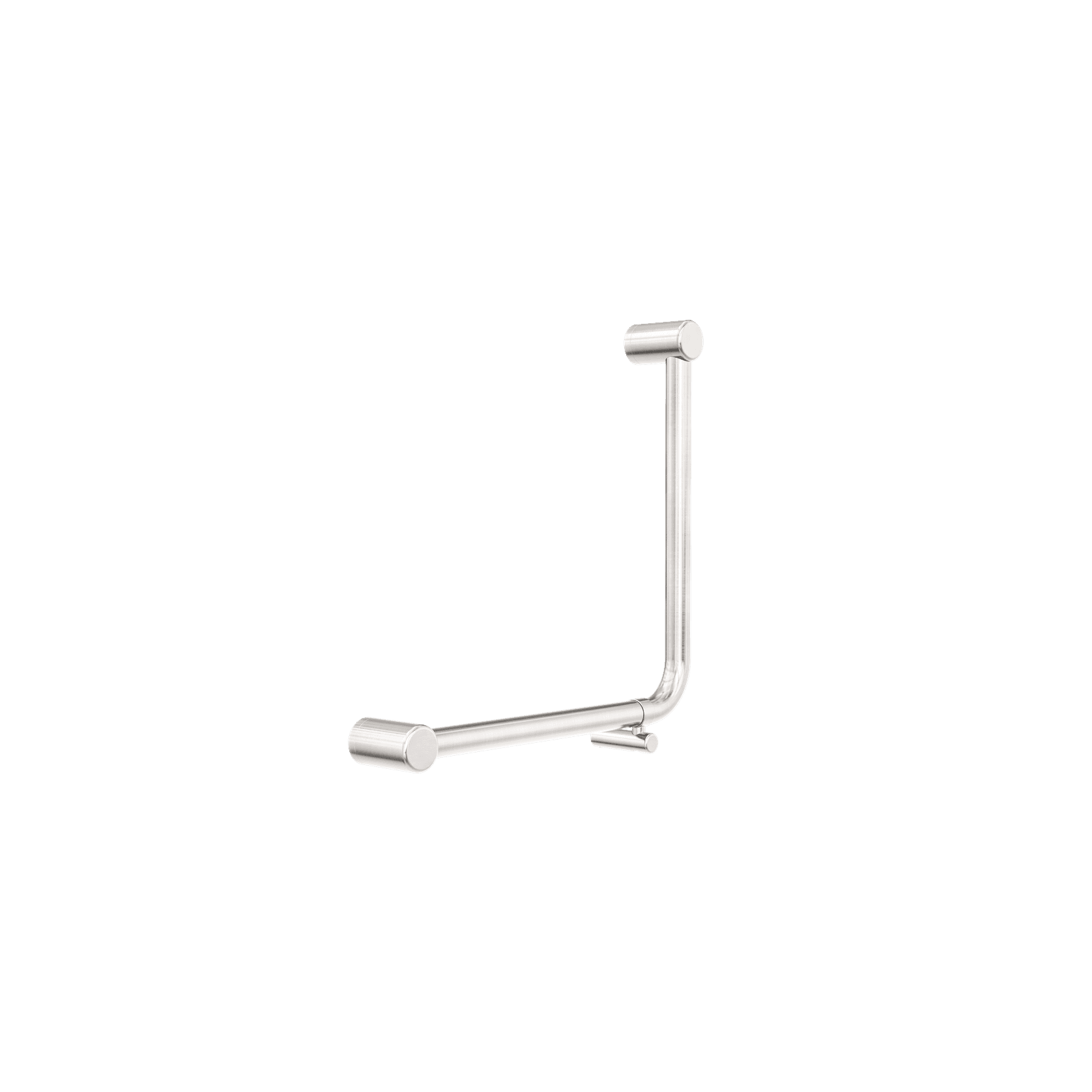 Mecca Care 32mm Ambulant 90 Degree Bent Tube Grab Rail 450X450mm Brushed Nickel gallery detail image